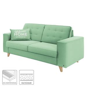 Schlafsofa Nordic Sleep Webstoff - Mintgrün - Breite: 232 cm