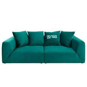 Bigsofa Big Cube Casual Samt - Petrol - Breite: 304 cm