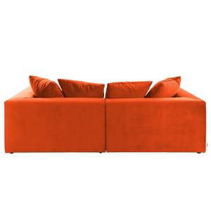 Bigsofa Big Cube Casual Samt - Orange - Breite: 304 cm