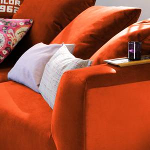 Bigsofa Big Cube Casual Samt - Orange - Breite: 304 cm