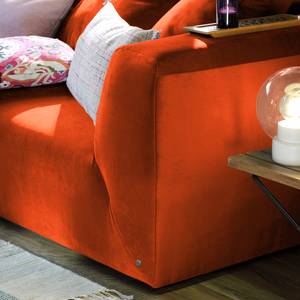 Bigsofa Big Cube Casual Samt - Orange - Breite: 304 cm