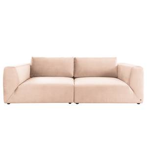 Bigsofa Big Cube Style Samt - Hellrosa - Breite: 304 cm