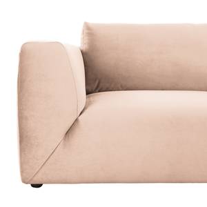 Bigsofa Big Cube Style Samt - Hellrosa - Breite: 304 cm