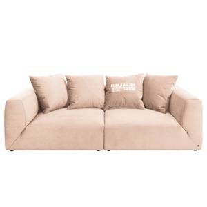 Bigsofa Big Cube Casual Samt - Hellrosa - Breite: 274 cm