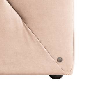 Grand canapé Big Cube Casual Velours - Rose clair - Largeur : 274 cm