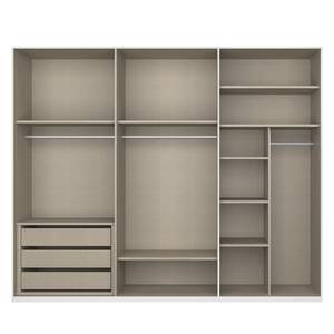 Drehtürenschrank SKØP glass wood Mattglas Weiß - 270 x 236 cm - Classic