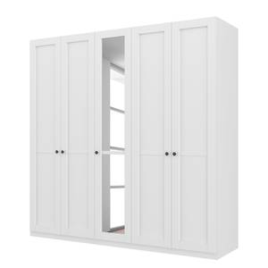 Armoire SKØP country reflect Blanc alpin / Miroir en cristal - 225 x 222 cm - Confort