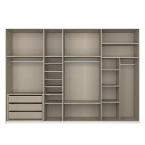 Drehtürenschrank SKØP glass alu Mattglas Weiß - 315 x 222 cm - Classic