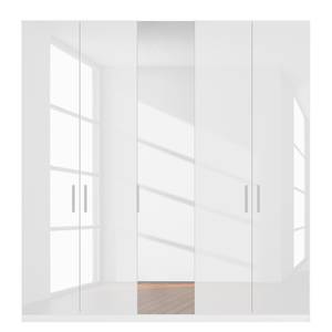 Draaideurkast SKØP XI hoogglans wit/kristalspiegel - 225 x 236 cm - Comfort