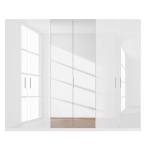 Armoire SKØP XI Blanc brillant / Miroir en cristal - 270 x 222 cm - Premium