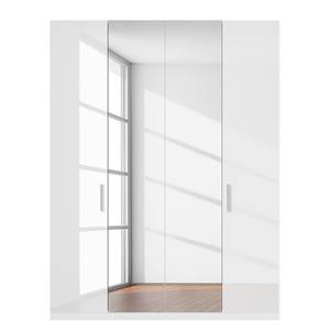 Armoire SKØP XI Blanc brillant / Miroir en cristal - 181 x 222 cm - Classic