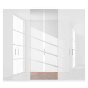 Draaideurkast SKØP XI hoogglans wit/kristalspiegel - 270 x 236 cm - Classic