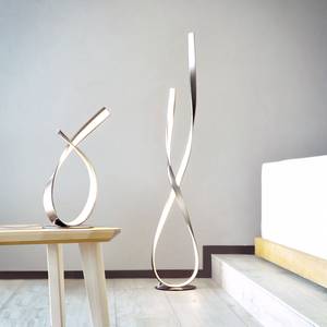 Lampe Linda Aluminium / Plexiglas - 1 ampoule - Argenté