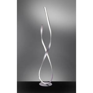 Staande LED-lamp Linda Aluminium/plexiglas - 1 lichtbron - Zilver
