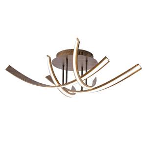 Plafonnier Linda II Aluminium / Plexiglas - 4 ampoules - Marron