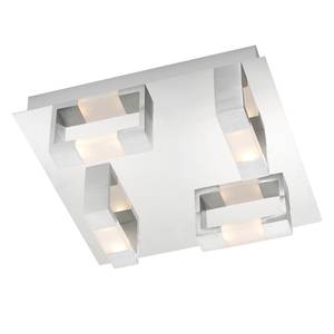 LED-plafondlamp Kemos Aluminium/plexiglas - 8 lichtbronnen