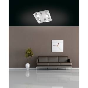 LED-plafondlamp Kemos Aluminium/plexiglas - 8 lichtbronnen