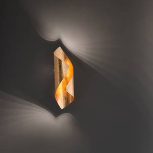 LED-Wandleuchte Nevis Eisen - 2-flammig - Gold