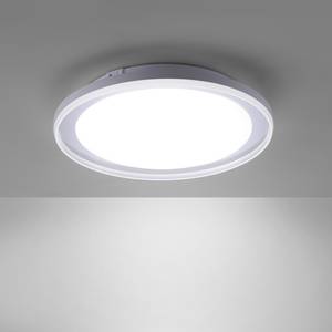 LED-plafondlamp Lars Aluminium/plexiglas - 1 lichtbron - Diameter: 45 cm