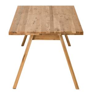 Table Woodha Skandi Chêne massif - Chêne - Largeur : 140 cm - Sans rallonge