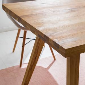 Table Woodha Skandi Chêne massif - Chêne - Largeur : 140 cm - Sans rallonge