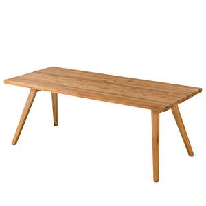 Table Woodha Skandi Chêne massif - Chêne - Largeur : 200 cm - Sans rallonge