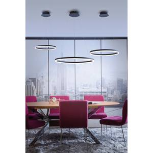 LED-hanglamp Titus Aluminium/plexiglas - 1 lichtbron - Diameter: 60 cm