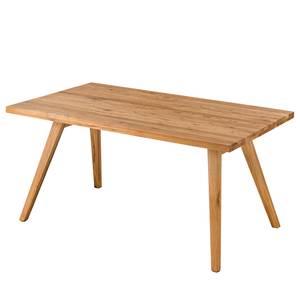 Eettafel Woodha Scandi massief eikenhout - Eik - Breedte: 160 cm - Zonder functie