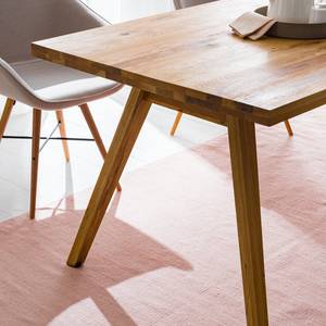 Table Woodha Skandi Chêne massif - Chêne - Largeur : 160 cm - Sans rallonge