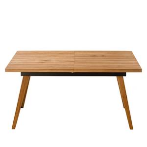 Table Woodha Skandi Chêne massif - Chêne - Largeur : 160 cm - Avec rallonge centrale et plateaux insérés