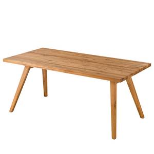 Eettafel Woodha Scandi massief eikenhout - Eik - Breedte: 180 cm - Zonder functie