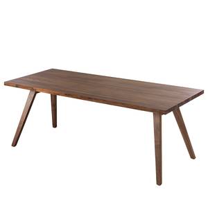 Table Woodha Skandi Acacia massif - Noyer - Largeur : 200 cm - Sans rallonge
