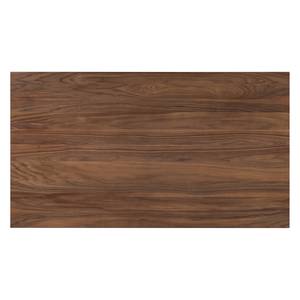Eettafel Woodha X massief acaciahout/staal - Walnoot - Breedte: 160 cm - Zonder functie - Zwart