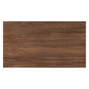 Table Woodha U Acacia massif / Acier - Noyer - Largeur : 160 cm - Sans rallonge - Noir