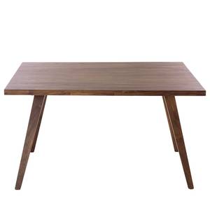 Eettafel Woodha Scandi massief acaciahout - Walnoot - Breedte: 140 cm - Zonder functie