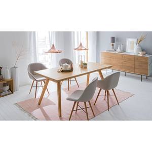 Eettafel Woodha Scandi massief beukenhout - Beuk - Breedte: 180 cm - Zonder functie