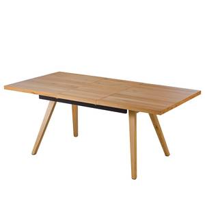 Eettafel Woodha Scandi massief beukenhout - Beuk - Breedte: 160 cm - Met uitschuifbaar middengedeelte en inlegplaten