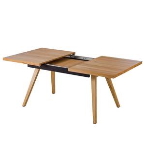 Eettafel Woodha Scandi massief beukenhout - Beuk - Breedte: 160 cm - Met uitschuifbaar middengedeelte en inlegplaten