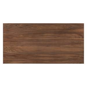 Table Woodha U Acacia massif / Acier - Noyer - Largeur : 180 cm - Sans rallonge - Argenté