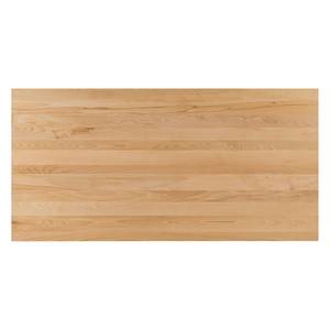 Table Woodha X Hêtre massif / Acier - Hêtre - Largeur : 180 cm - Sans rallonge - Noir