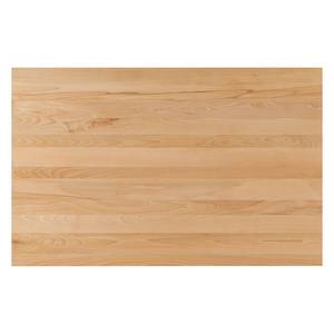 Table Woodha U Hêtre massif / Acier - Hêtre - Largeur : 140 cm - Sans rallonge - Noir
