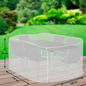 Housse meubles de jardin Premium Matière plastique - Gris clair