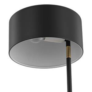 Tafellamp Norby staal - zwart/messingkleurig