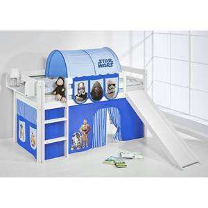 Spielbett JELLE Star Wars Blau Kiefer massiv - Star Wars Blau - Mit Rutsche