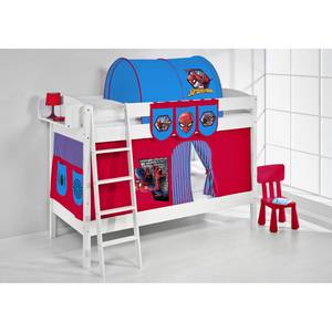 Spielbett IDA 4105 Spiderman Kiefer massiv - Spiderman Rot-Blau