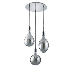 LED-Pendelleuchte Ginster I Eisen - 3-flammig - Silber