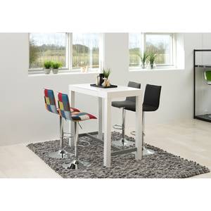 Chaise de bar Prea Tissu / Métal - Patchwork / Chrome