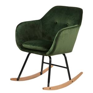 Rocking chair Bolands II Velours/ Métal - Vert sapin