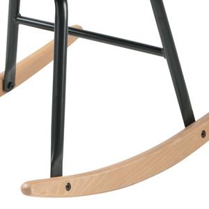 Rocking chair Bolands II Velours/ Métal - Gris foncé