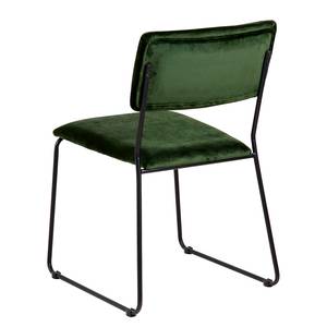 Chaises Paulista (lot de 2) Velours/ Métal - Vert sapin